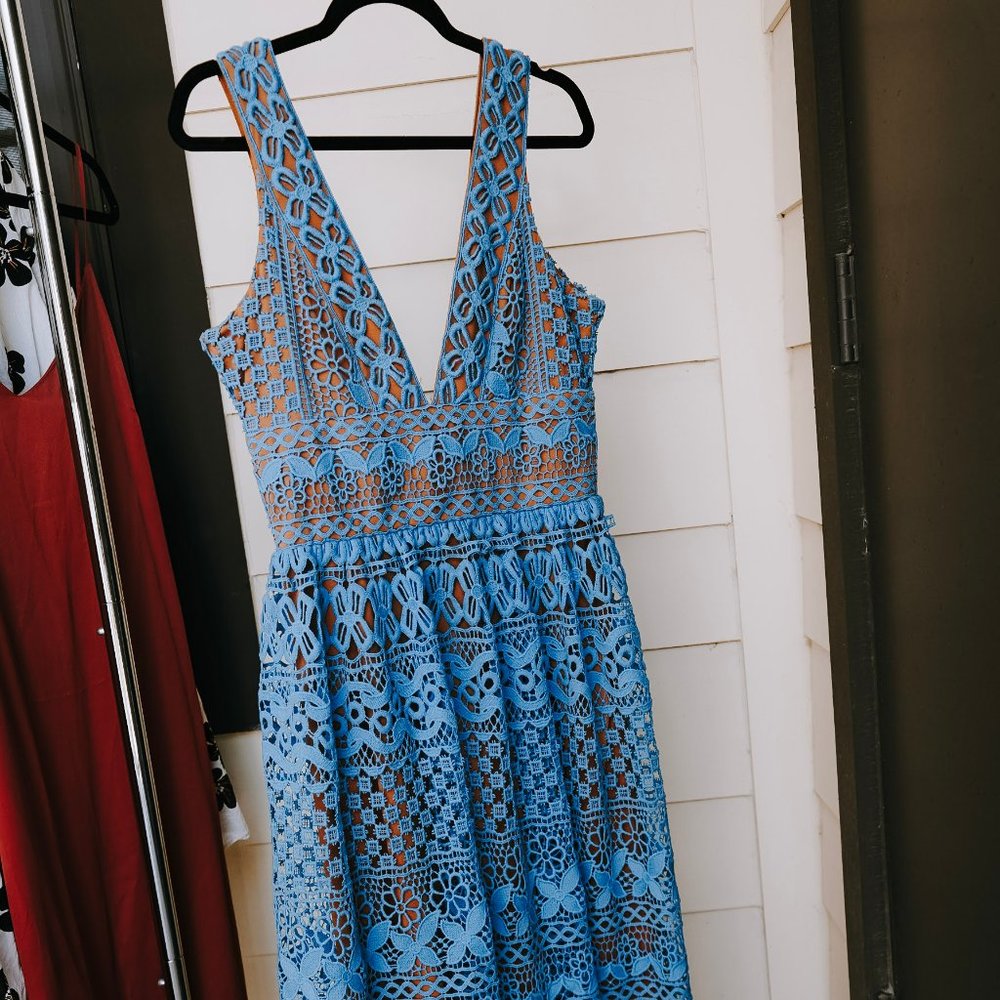 Boohoo Midi Lace Dress from ASOS